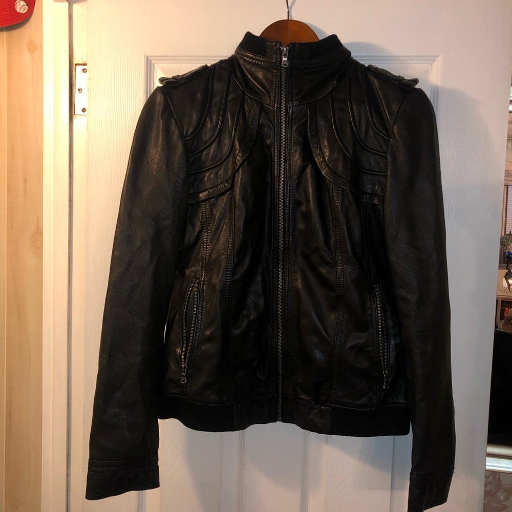 ‼️SOLD‼️ Guess Leather Jacket